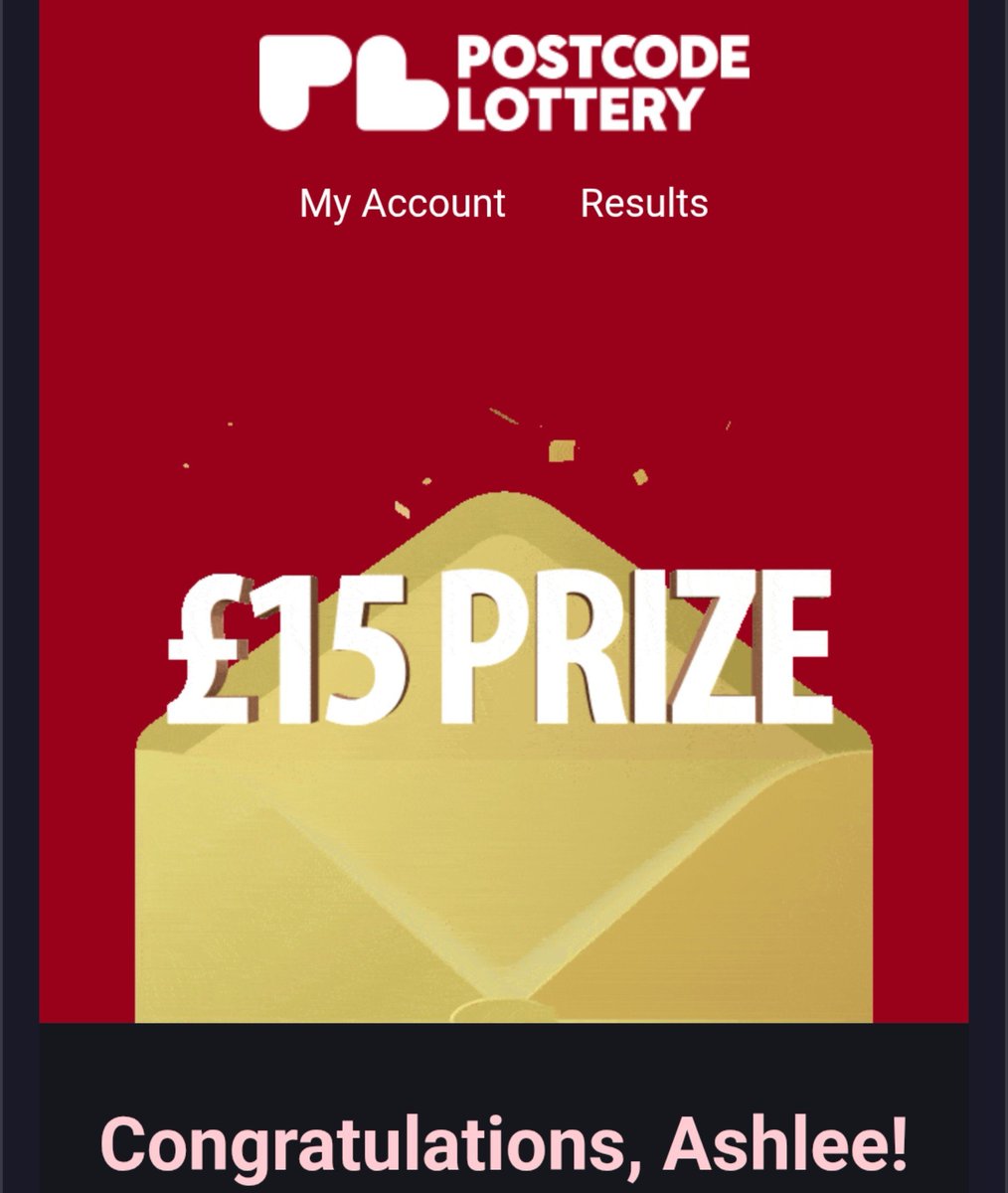 Ash_470's tweet photo. It seems I'll be back to work next week.
#PostcodeLottery https://t.co/m3btOiTx5U