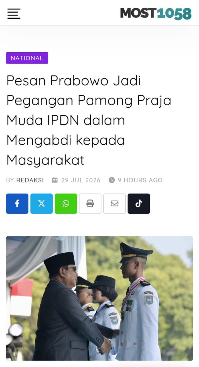 CitraArdini4's tweet photo. @info_beragam Tidak ada satu pun pihak yang mampu berdiri sendiri di masa tantangan global. Pemerintah mengajak seluruh komponen bangsa untuk memacu kesiapan bangsa.
Percepat Kesiapan Nasional https://t.co/rBz3jGUhCC