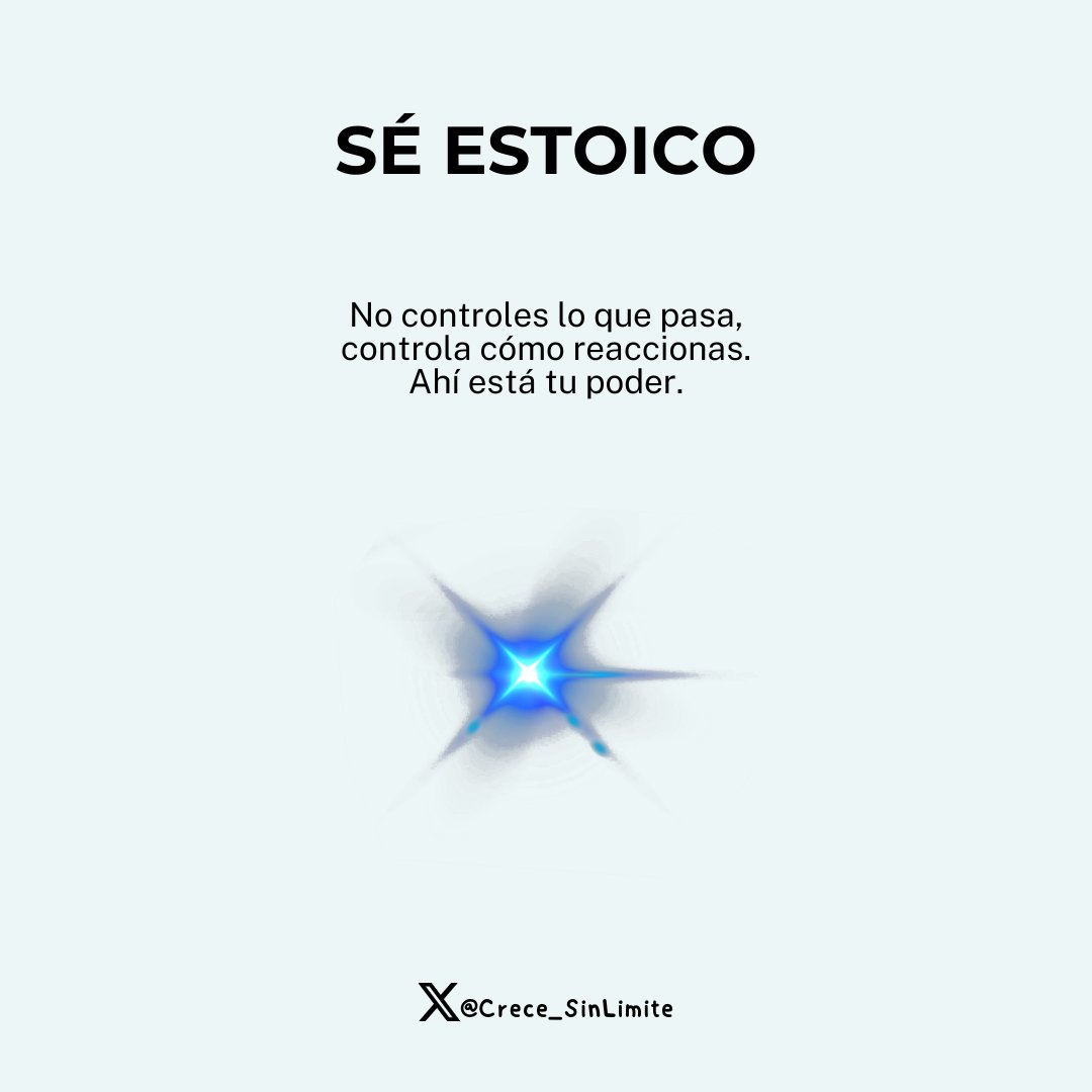 Crece_SinLimite's tweet photo. Sé estoico. https://t.co/bBlFmDV1E8