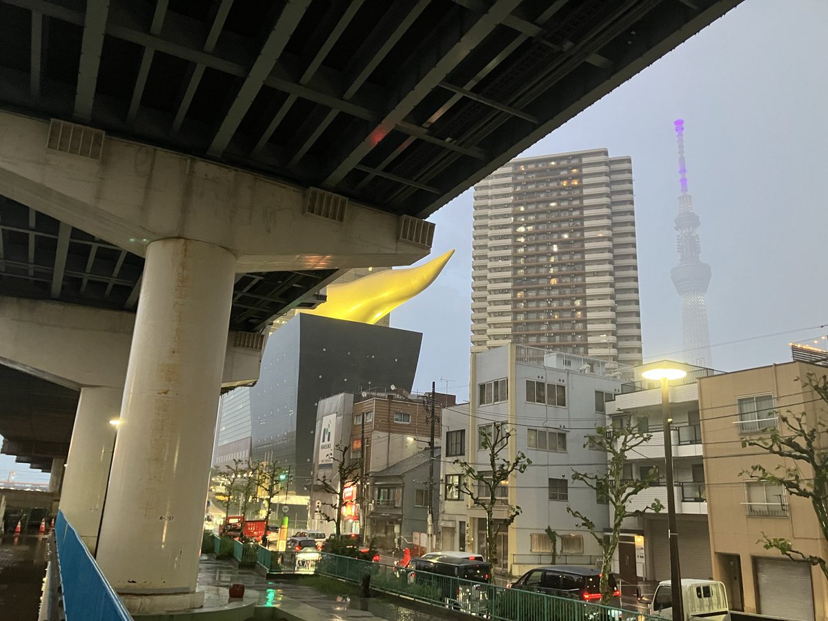 n_boy2525's tweet photo. 辺りが豪雨で真っ白になり滝状態で強風と雨に襲われて両耳塞ぎながら首都高の柱にしがみついてた。一瞬普通に吹っ飛ばされたし生まれて初めて雨風で命の危険感じたわ。 https://t.co/9guLzedkhH