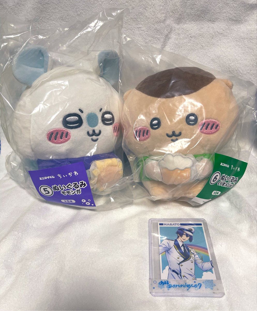 aruruley_07's tweet photo. 【交換】ちいかわ エニマイくじ 
譲
ぬいぐるみ:モモンガ
くりまんじゅう
ポーチ:うさぎ/ラッコ
くりまんじゅう/シーサー
コップセット
くりまんじゅう/シーサー
求 
ぬいぐるみ　ハチワレ
ポーチ　スイカ
大阪お手渡し、郵送
よろしくお願いいたします https://t.co/74LuqG0DjE