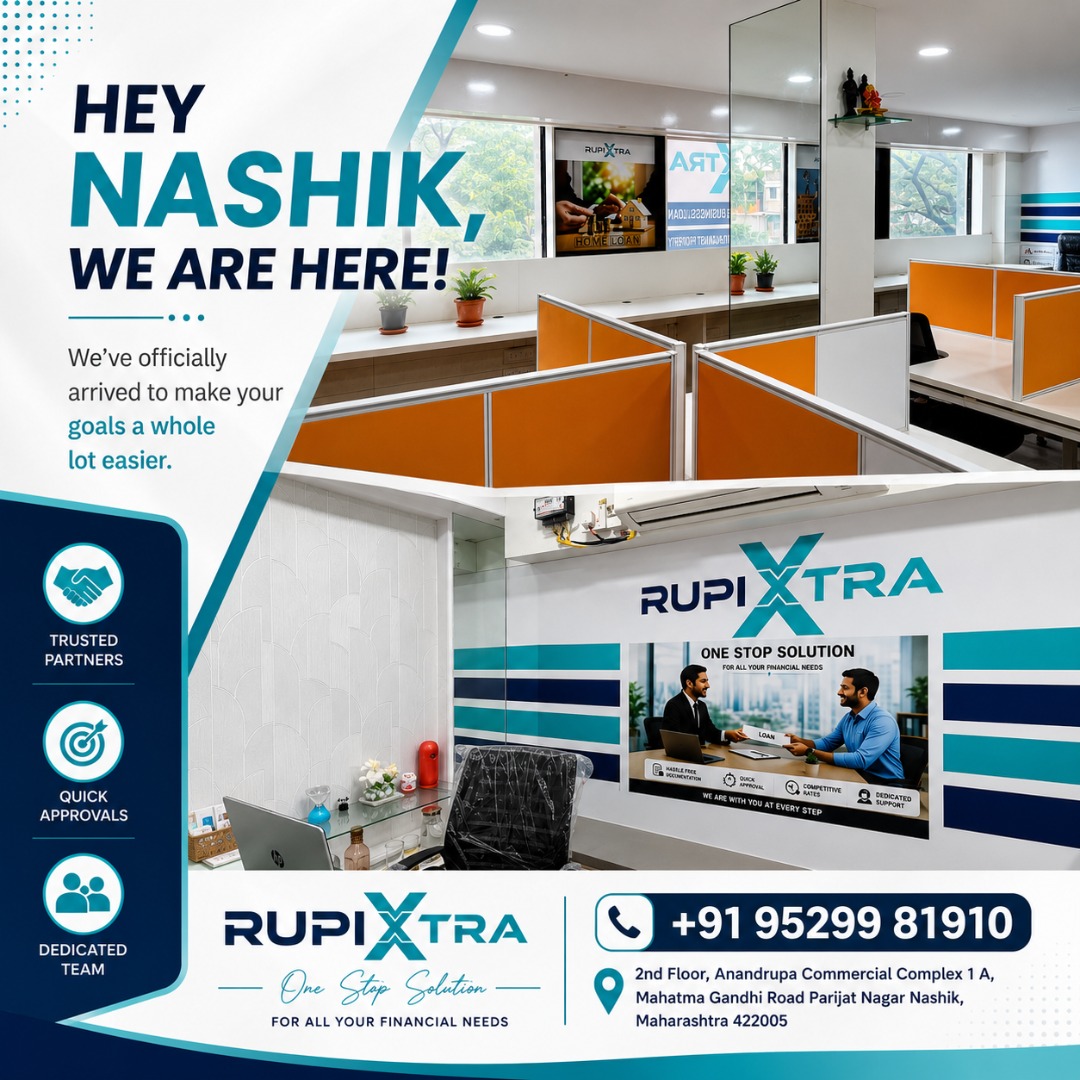 rupixtra's tweet photo. Hello, Nashik! 🎉

RupiXtra is now in your city.

Visit our new branch for expert loan consultation and dedicated support for your financial journey.

📍 Nashik, Maharashtra 
📞 +91 95299 81910

#RupiXtra #Nashik #LoanConsultation #HomeLoan #BusinessLoan #PersonalLoan https://t.co/csmanZCQQ6