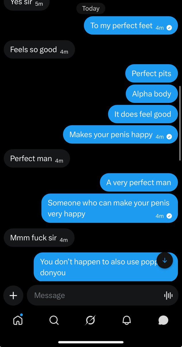 MasterTylerXXX's tweet photo. Who knew that just a simple message would go right to your penis. 

Haha, well, I guess I would. 

Message me. https://t.co/wy8s6687CR