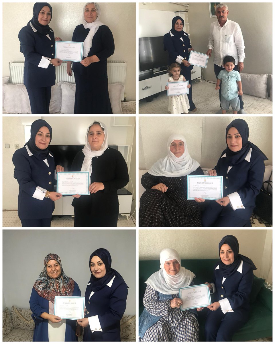 AkPartiBismil's tweet photo. 📍 Üye Ziyaretlerimiz

Ana Kademe İlçe Yönetim Kurulu Üyemiz Sayın Yasemin Özmen ile birlikte,

AK Parti üyelerimizi ziyaret ederek Cumhurbaşkanımız Sayın Recep Tayyip Erdoğan imzasıyla hazırlanan teşekkür belgelerini takdim ettik.

🤝 Birlik ve beraberlik içinde yol yürümeye devam ediyoruz.