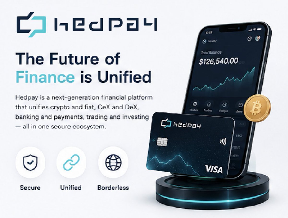 MyHEdpAY's tweet photo. The future of #finance isn't about choosing between banking &amp; crypto It's about bringing them together

With #Hedpay you can:
💳 #Bank 📈 #Trade 💰 #Invest 🌍 #Transfer #Worldwide 🔄 #Swap #Crypto
🏦 #Manage #Fiat ⚡ #Earn #Rewards

all from one secure ecosystem https://t.co/jFUEFkdLMt