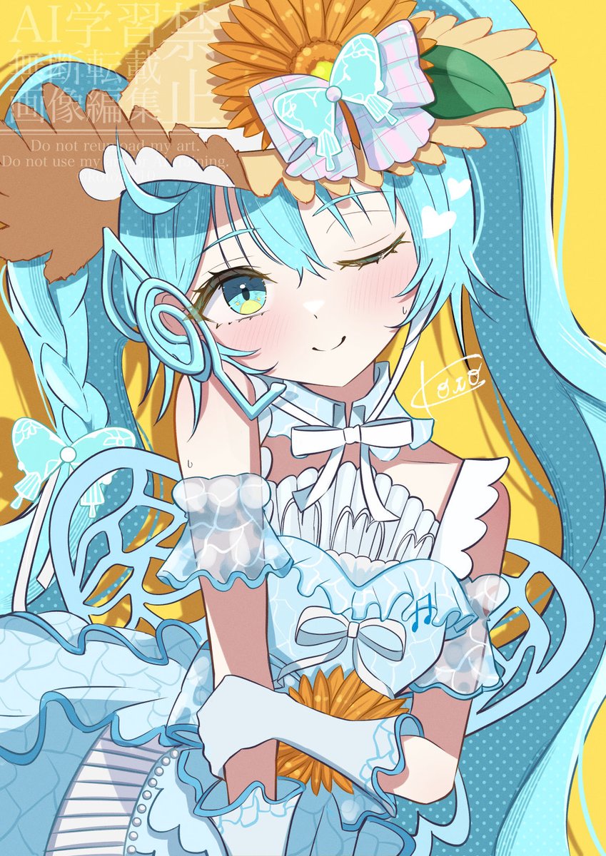 kotoart10's tweet photo. マジカルミライ2026
湖のソナーレ🌻初音ミク https://t.co/ICdZnzFW2F