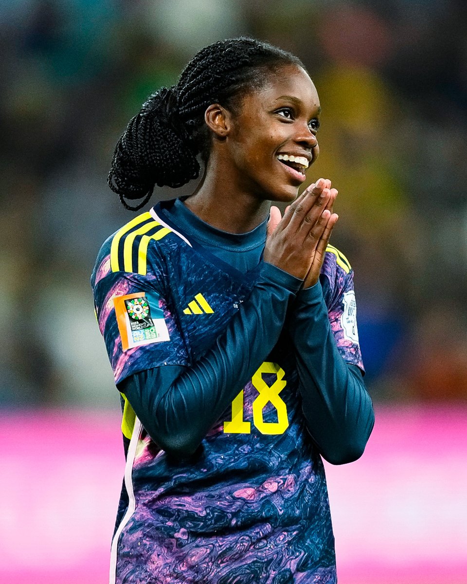 FIFAWWC's tweet photo. A shining star. 😁🇨🇴

@FCFSeleccionCol | #FIFAWWC https://t.co/GPBNZZwOXX