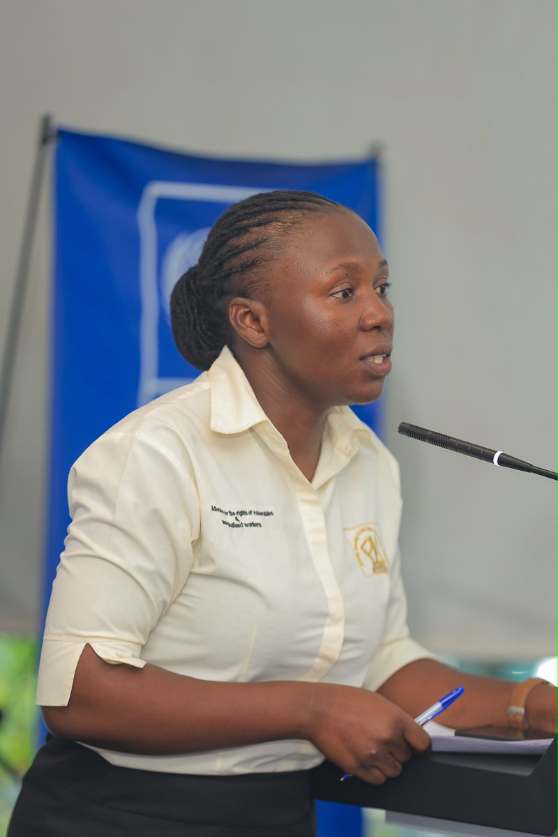 pla_ug's tweet photo. PLA Manager Programs is moderating the National Commemoration of the World Day Against Trafficking in Persons at the Uganda Communications Commission grounds.
#TrappedBehindTheScam #spotTheScamUG #EndHumanTraffickingUG #WDATIP2026 https://t.co/waf3UihmQw