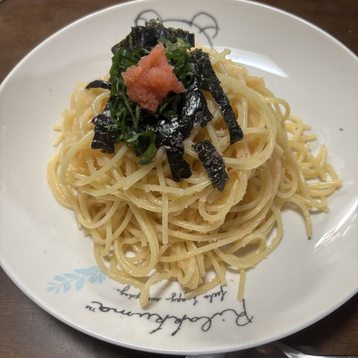 ayusora77's tweet photo. 夜ご飯は娘が作ってくれた明太子パスタ😊 https://t.co/OVafaEOlsW
