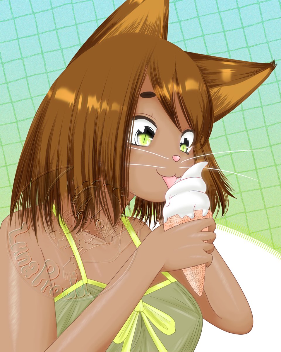 LunaProdu's tweet photo. Ice Cream anyone??

#art #digitalart #furry #OC https://t.co/gtaCyj9Sm4