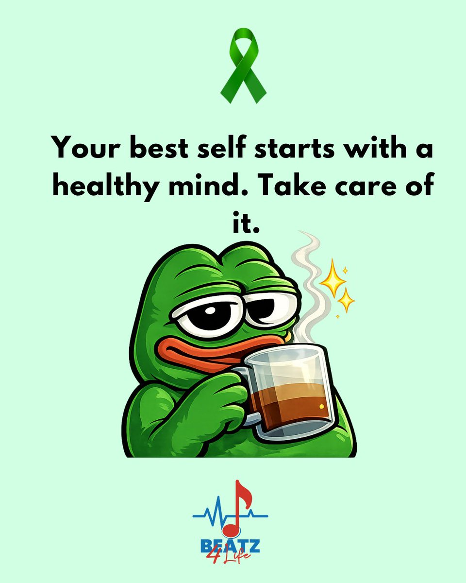 Beatz2026's tweet photo. A healthy mind is the foundation of a healthy life. 🧠💚Take care of it, one small step at a time.#beatz4life #mentalheathawareness#mentalhealthmatters https://t.co/tfr7D6m8cj