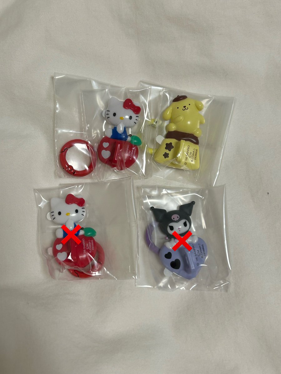 quu__s2's tweet photo. サンリオキャラクターズ　キーリングハンガー

譲￤キティ、ポムポムプリン

求￤シナモン✖️2

郵送希望です お気軽にお声掛けください🕊 https://t.co/jMzTEz7VBt