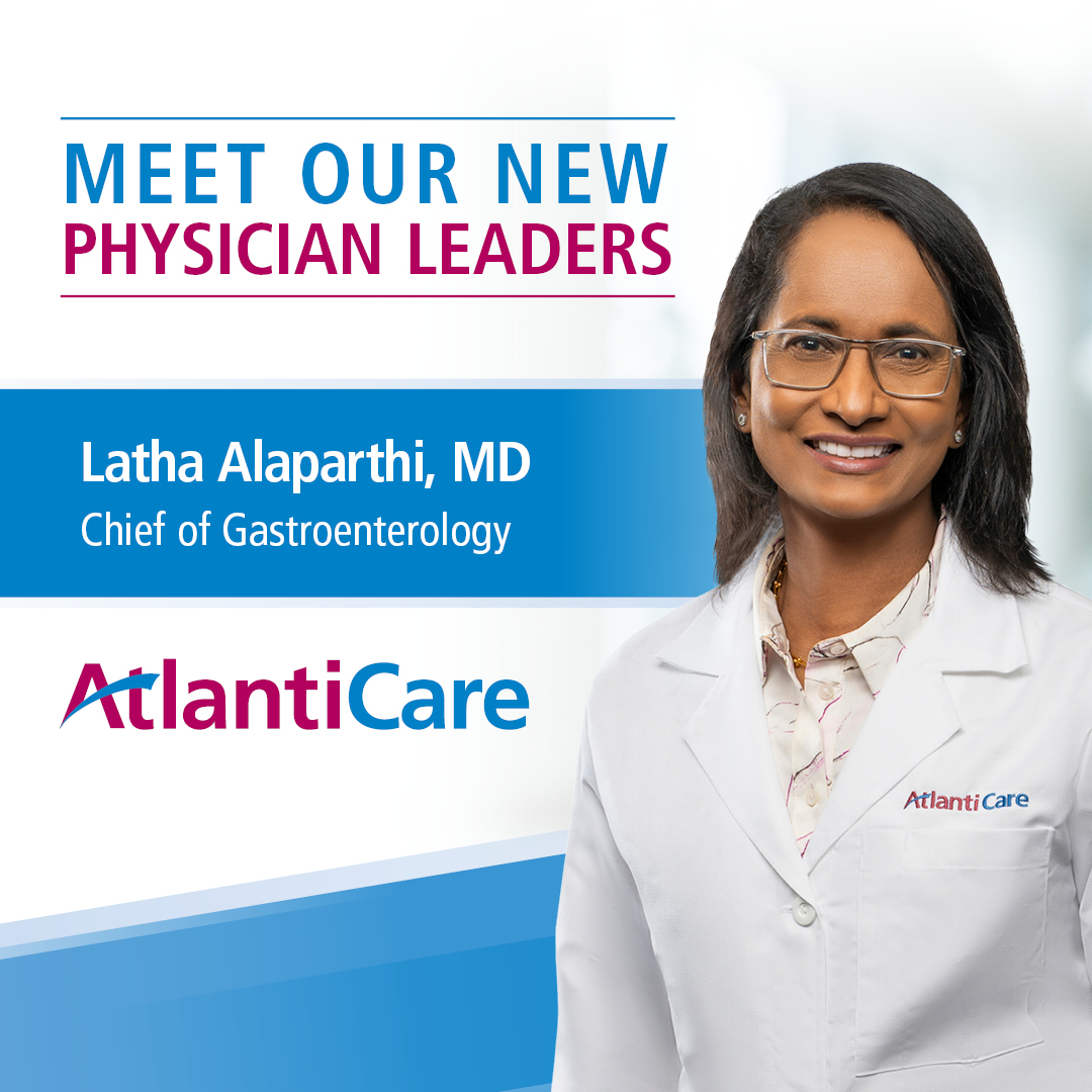 AtlantiCareNJ's tweet photo. Dr. Alaparthi is Chief of Gastroenterology at AtlantiCare. A board-certified gastroenterologist with more than 24 years of experience, she brings expertise in clinical care, physician leadership, academic medicine and healthcare administration. Learn More, https://t.co/urjtMjWmUt https://t.co/YkIZo8j1Py