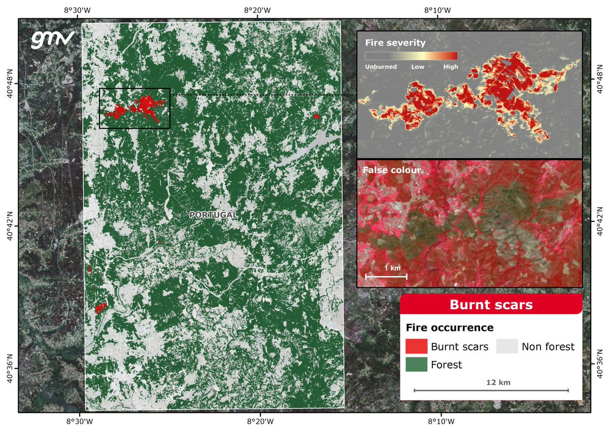 infoGMV's tweet photo. Every summer, #wildfires leave their mark on our forests.
At GMV, EOForest's Burnt Scars service turns #satellitedata into actionable insights for post-fire assessment and recovery. 🔥🌲
🔗https://t.co/5kO1YSwcsD https://t.co/khvXTPOezk