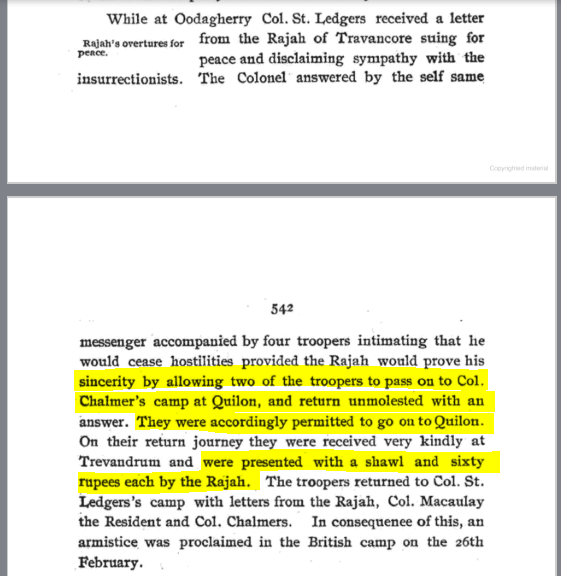 Asiprastha's tweet photo. The Nair military were fighting the British. The king of travancore, meanwhile, was busy negotiating with them disclaiming support for the uprising and granting safe passage through Quilon so British forces could help crush it. #nairmilitary #nairhistory #travancorehistory #nair https://t.co/MHSOj3ukrI