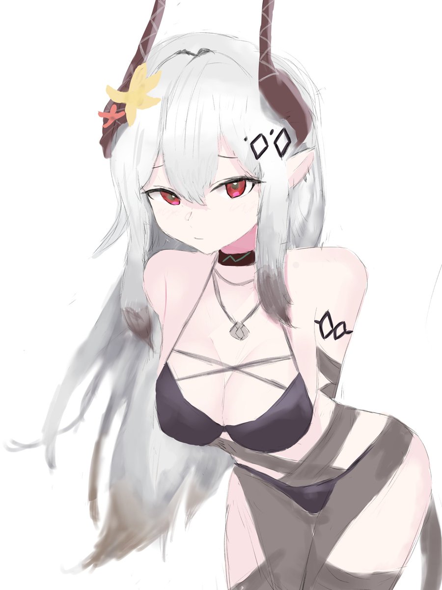 tenseorz's tweet photo. #明日方舟 
夏なので水着マドロック https://t.co/lyrSDl3vz4