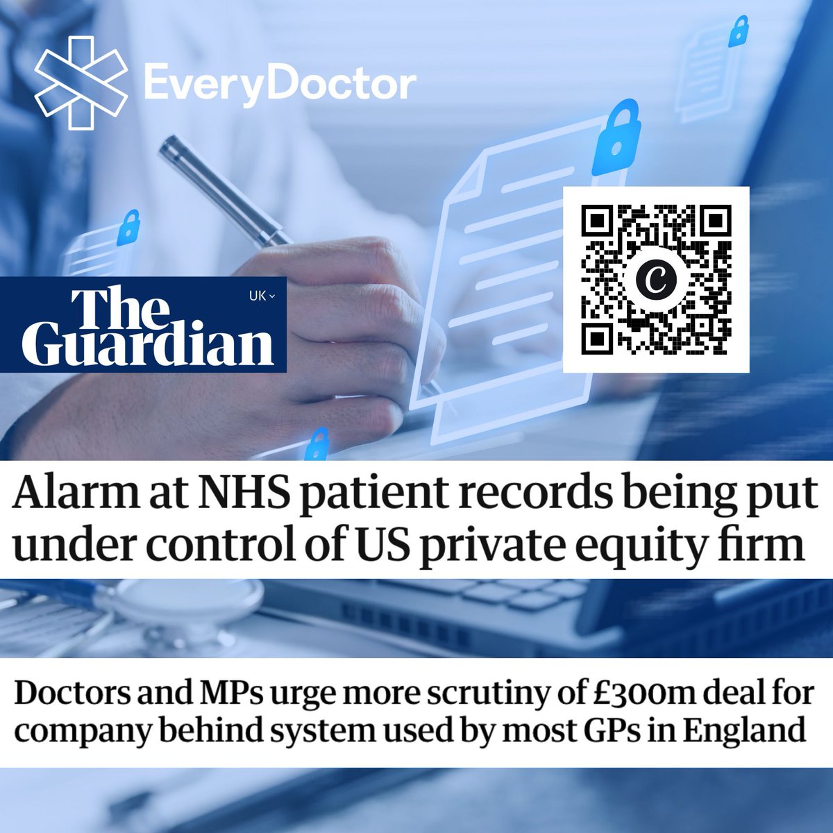 EveryDoctorUK's tweet photo. "Private equity’s penetration of our health service is fast outrunning the regulatory guardrails needed to protect patients, workers and the public interest."

As US private equity expands across UK healthcare, concerns over oversight grow.

Full story: https://t.co/xv7MRI1ABi https://t.co/ZoQf0NQrCO
