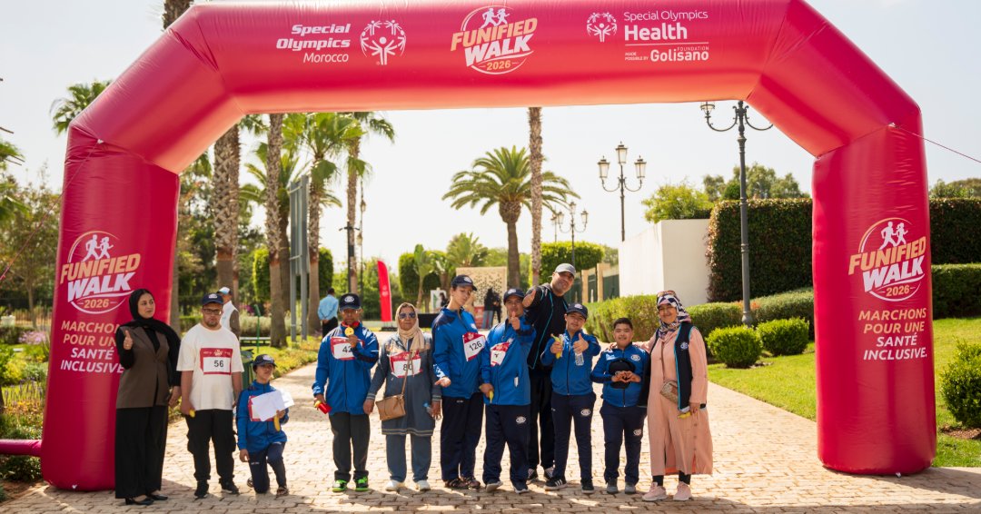 SpecialOlympics's tweet photo. More than 200 participants joined Special Olympics Morocco’s Funified Walk for #InclusiveHealth in Rabat, standing for health systems where persons with intellectual disabilities are visible, heard, and included. 💙

@SOMENA68 

#FunifiedWalk2026 #RosemaryCollaboratory https://t.co/v72FHCeQgU
