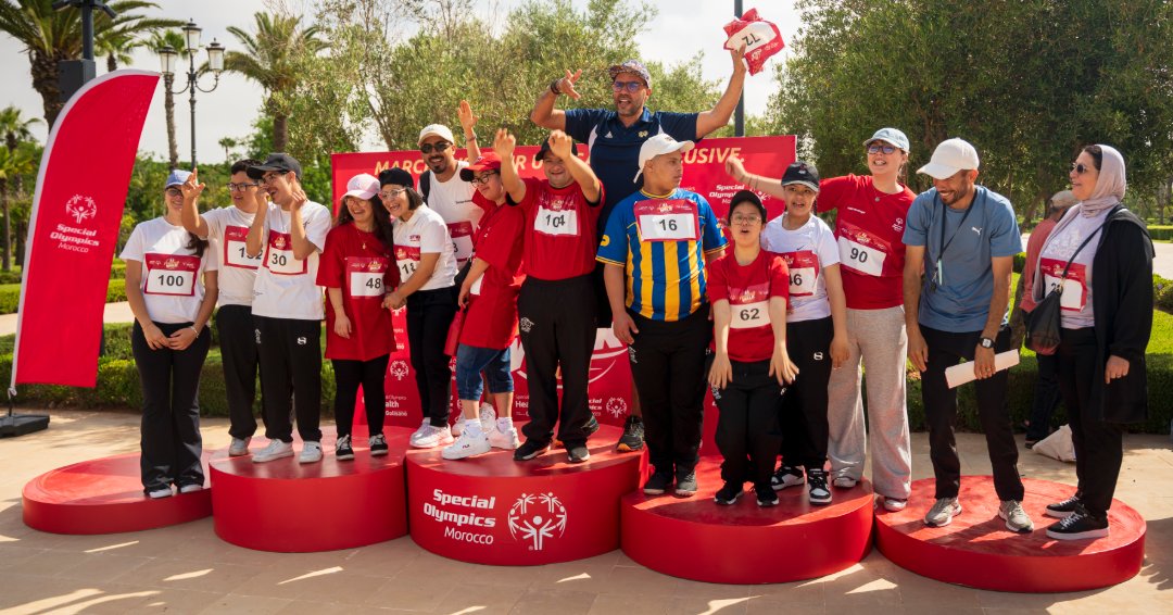 SpecialOlympics's tweet photo. More than 200 participants joined Special Olympics Morocco’s Funified Walk for #InclusiveHealth in Rabat, standing for health systems where persons with intellectual disabilities are visible, heard, and included. 💙

@SOMENA68 

#FunifiedWalk2026 #RosemaryCollaboratory https://t.co/v72FHCeQgU