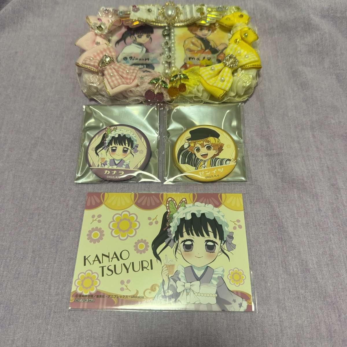 7jmuzM's tweet photo. 〜買取〜
鬼滅の刃 アニメイト フェア キャラバッジコレクション　ブロマイド

求
缶バッジ
カナヲ＞善逸
ブロマイド
カナヲ

譲
缶バッジ
定価＋送料
ブロマイド
1枚/200円

缶バッジはカナヲ含むお取引のみです◎同数まで善逸お迎え希望になります。ブロマイドは2枚〜お願いできますと嬉しいです。 https://t.co/2RdbcglUY8