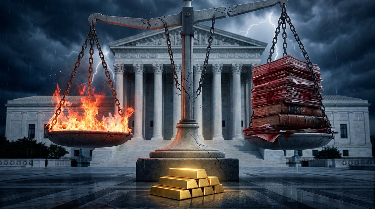 GOLY_ETF's tweet photo. Fed held rates steady. Three officials dissented — they wanted a hike.

The US is already bleeding $827B a year just on debt interest. Up 13% this fiscal year.

Hike and the deficit spirals. Cut and inflation reignites.

Gold doesn't care which door they pick. #Gold #Investing https://t.co/0CSrSdF74D