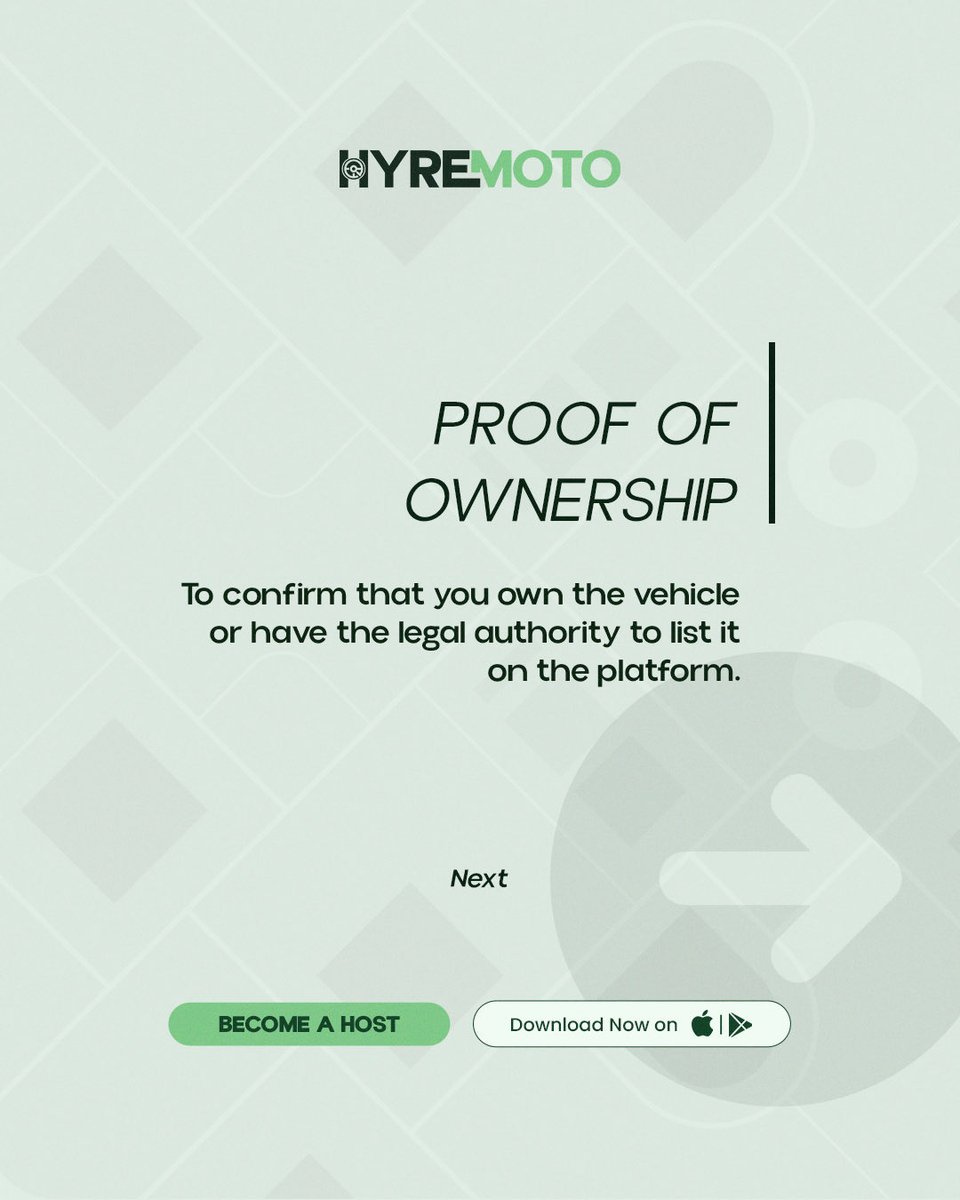 hyremoto's tweet photo. We do not ask for these documents just to make onboarding longer.
Each one helps us verify the host, the vehicle and driver before a listing goes live.

Swipe to see why every document matters https://t.co/0elFddAwIk