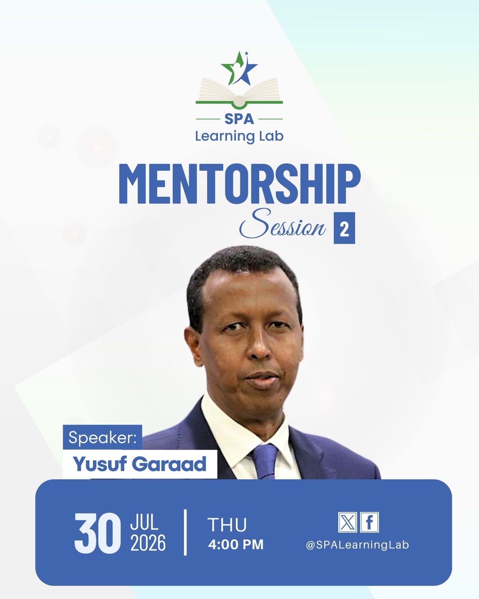 SPALearningLab's tweet photo. Amb. Yusuf Garaad (@ygaraad) ayaa galabta bixin doona xiisadda latalinta iyo hagidda ee aalaaba Maalinta Khamiista ah la siiyo ardayda qaadata tababarka blog qorista.

#SPALearningLab #BlogWriting https://t.co/M0IIfZEe27