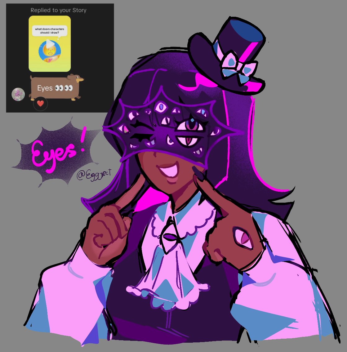 eggjected's tweet photo. Eyes doodle ! Slightly redesigned her
#doorsroblox #doorsfanart #eyesdoors https://t.co/HwYxdwXg5R
