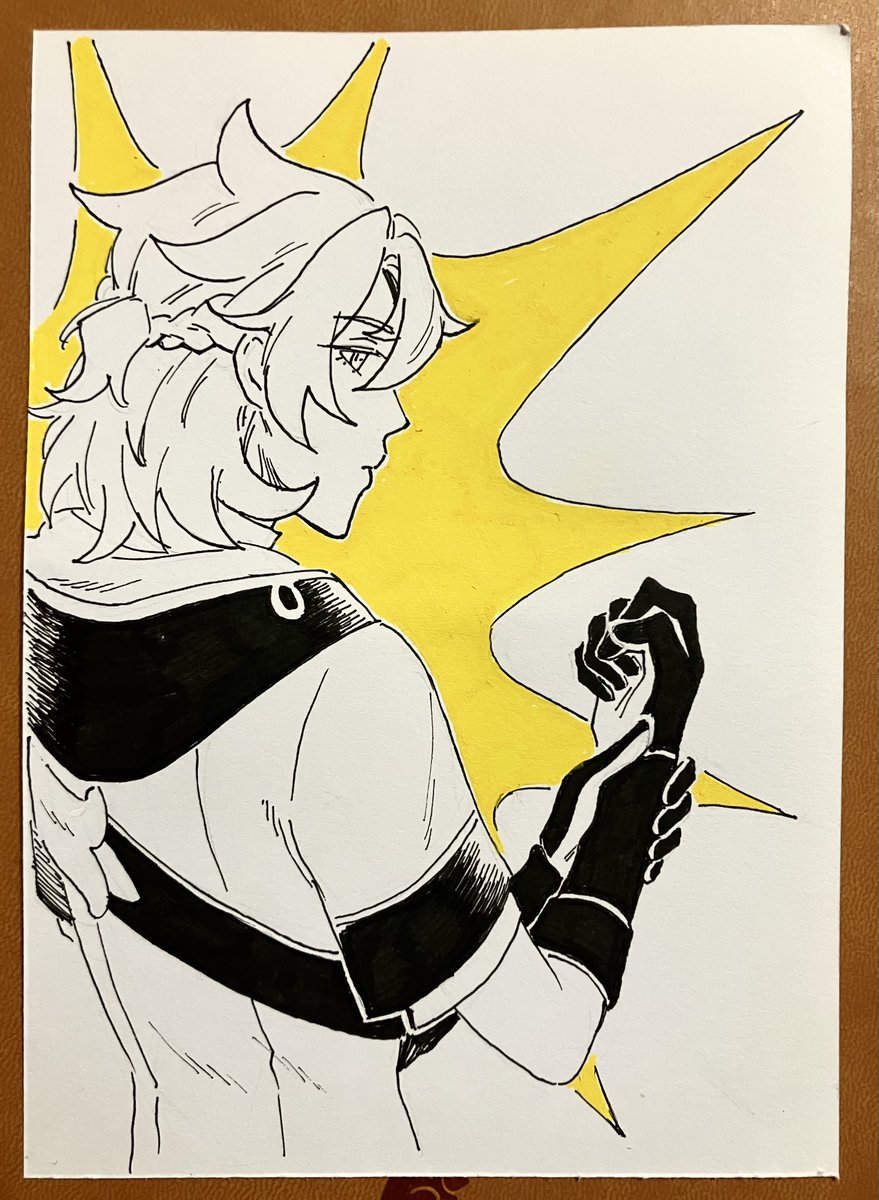 Sayonara_Kuro's tweet photo. Some Albedos I drew as gifts https://t.co/E1JbBCalrI