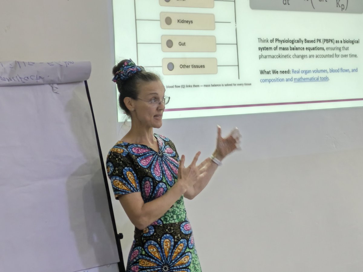 At_The_EQUATOR's tweet photo. @CatrionaWaitt @NIHRresearch @SeniorCymo @MagoolaJohnson @okoboi25 @paulkgonza @JacquelineKyey1 @pmxafrica Professor Catriona Waitt introduced participants to ADME (Absorption, Distribution, Metabolism, and Excretion), the processes that determine how a drug moves through the body and ultimately influences the concentration reaching its target.
#ADME #Pharmacokinetics #DrugDevelopment https://t.co/rp2ajkZzRr
