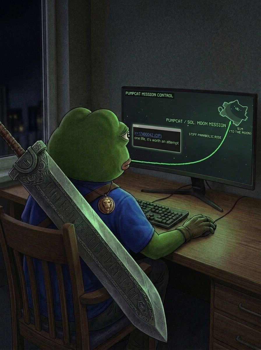 croakie_'s tweet photo. appreciate everyone who has joined the $pumpcat community.

the moon mission has only just begun. we set our sights to $1m.

this kitty wants to run. https://t.co/Flnob6ZrHe