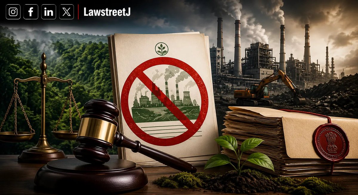 LawstreetJ's tweet photo. #SupremeCourt holds Centre cannot regularise ex post facto environmental clearances through an executive Office Memorandum; only a valid notification can create such an exception.
Read full article here
https://t.co/XFb4OyxdOa
@isaketsourav #EnvironmentalLaw #EnvironmentalJustice #RuleOfLaw #SustainableDevelopment