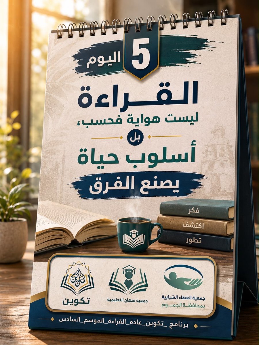 Takwen_'s tweet photo. 📖☕️ @alatayouth @Minhaj_Taleem 
 #مبادرة_تكوين_عادة_القراءة https://t.co/diJuGrIyw9