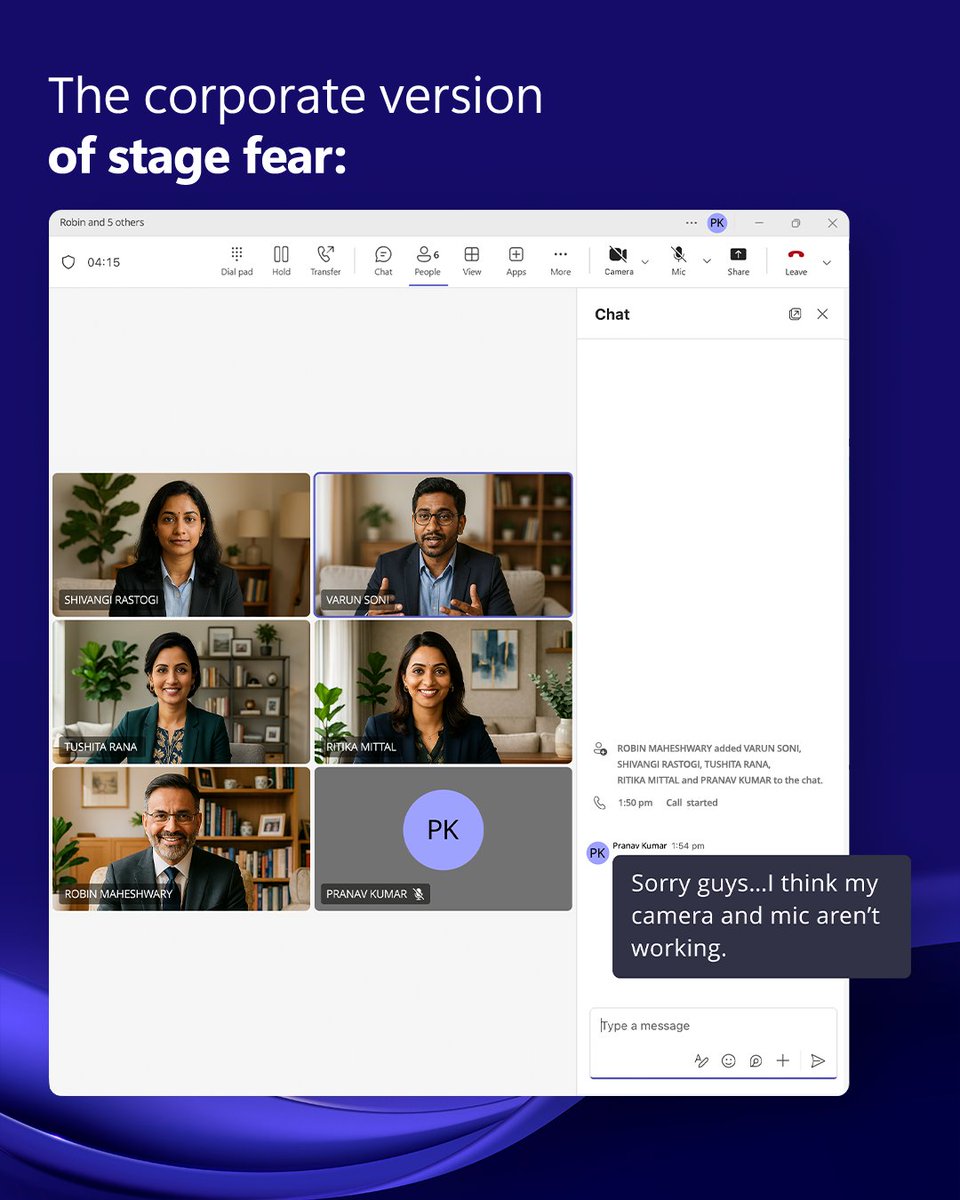 MicrosoftIndia's tweet photo. Ngl, corporate life has made all of us fake network issues at least once. 🤭😂
#MicrosoftTeams #CorporateLife https://t.co/VJdcGpzUzD