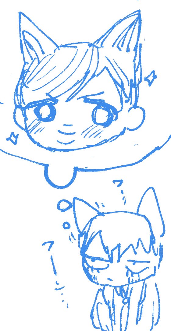 fumico_insk's tweet photo. 夏インテのスペース出てました🍉✨

２号館 こ36a
「犬式」

猫化新荒漫画だせたらいいな
（画像は没になるかもしれないラフ画）
無配ポスカは絶対あるのでもらいにきてね💘 https://t.co/WHGVNglpqA