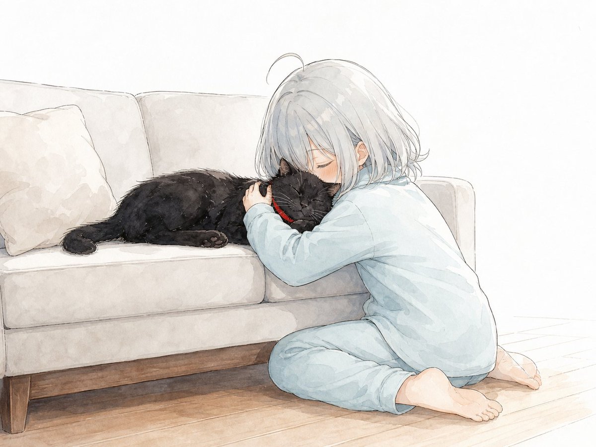 kohaku_00's tweet photo. こんばんは🌛
お疲れ様でした～🥤
おやすみなさい🐈‍⬛💤

猫吸いをする私ちゃん
👧すーはーすーはー
🐈‍⬛💤

#のんクロ https://t.co/z6vZ3XzXKb
