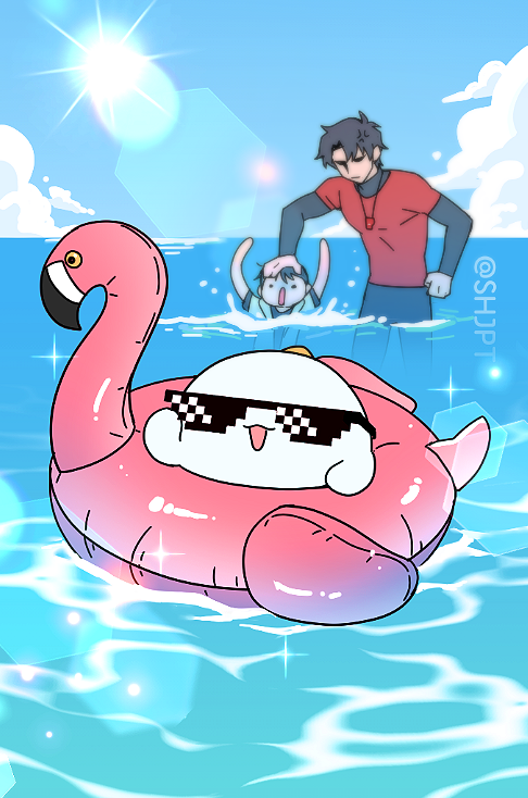 SHJPT's tweet photo. 🌊여름 너무 더워 에어컨을 틀어!
🏖️바앗 아바앗 더워 에어컨을 틀어! https://t.co/tlZW5SPHM7