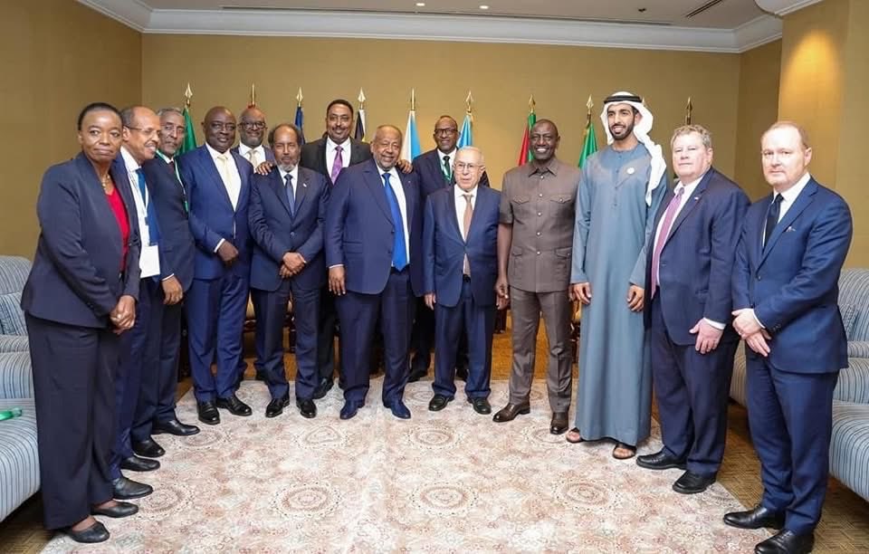 ahmadshomokh's tweet photo. Peace and recognition are earned through strength, not through political begging.

I’m old enough to remember when the IGAD Quartet on Sudan was hijacked in 2023 by William Ruto and Abiy Ahmed, acting as proxies for Abu Dhabi. At their Addis Ababa meeting, they hosted both the terrorist RSF and FFC as legitimate representatives of Sudan, at that summit they sought to delegitimize Sudan’s right to self-defense by declaring that “Sudan is void of political leadership”—a narrative that served to legitimize the RSF’s failed coup, which evolved into a genocidal war aimed at subjugating Sudan to the UAE.

The same process called for EASF military intervention in Sudan, the imposition of a no-fly zone to strip Sudan of its air superiority, and the dismantling of the Sudanese Armed Forces’ artillery corps—all while the country was facing an existential crisis. Those were precisely the strategic military advantages Sudan retained over the UAE-backed RSF in 2023.

We also remember the December 2023 IGAD Summit, where the UAE’s Shakhboot bin Nahyan participated alongside RSF representatives who arrived aboard his private jet. That initiative sought to politically rehabilitate the terrorist RSF/int'l mercenaries and pressure Sudan into accepting, through diplomacy, what Abu Dhabi had failed to achieve through war and aggression.

Today’s visit is yet another diplomatic failure for Abu Dhabi. In December 2023, IGAD’s Executive Secretary Workneh Gebeyehu sat alongside Shakhboot in Djibouti as part of a process that sought to broker Sudan’s political future in harmony with the UAE-backed war.

Today, @DrWorkneh arrives at Khartoum International Airport after the liberation, welcomed by Sudan’s only government, without political brokering, without an EASF intervention force, without a no-fly zone, and without any international arrangement that diminishes Sudan’s sovereignty

This visit could not have happened had Sudan failed to stand firm in defending its sovereignty, security, and territorial integrity. It is not the product of diplomatic pressure—it is the consequence of Sudan’s resilience. Peace, dialogue, and regional engagement became possible only because Sudan refused to surrender its sovereignty or trade away, at the negotiating table, what the UAE-backed RSF failed to seize on the battlefield.

Today, regional engagement is taking place with Sudan as a sovereign state whose institutions endured—not on the terms envisioned by those who sought to engineer its political capitulation.
