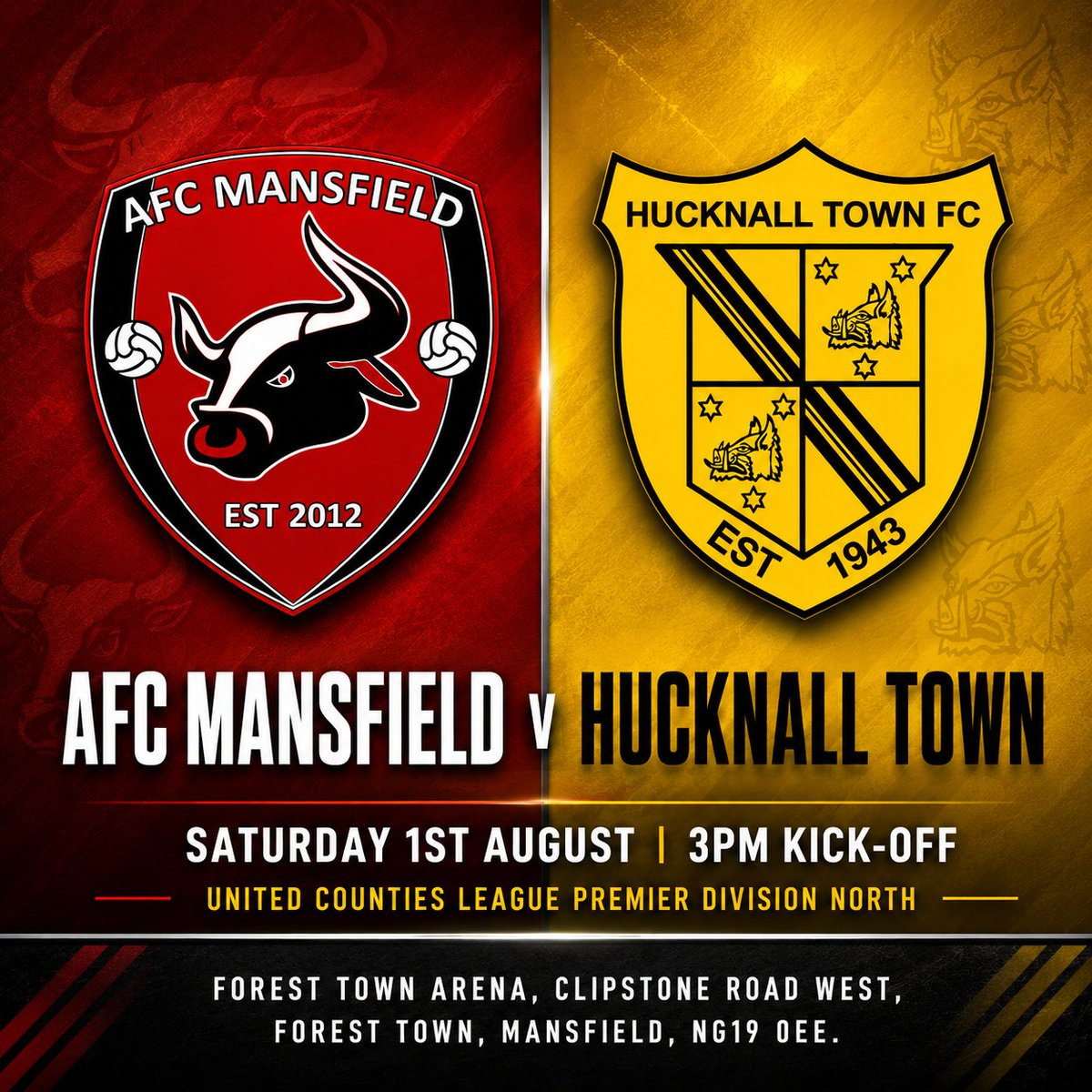 HucknallTownFc's tweet photo. NEXT UP: AFC MANSFIELD AWAY

The Yellows are back on the road this Saturday for our first away game of the season!

Get in the car, hop on a bus or jump on the train — however you get there, come along and back the lads! 🙌

⚠️ Important parking information is in the comments section.

Up the travelling Yellows! 🟡⚫