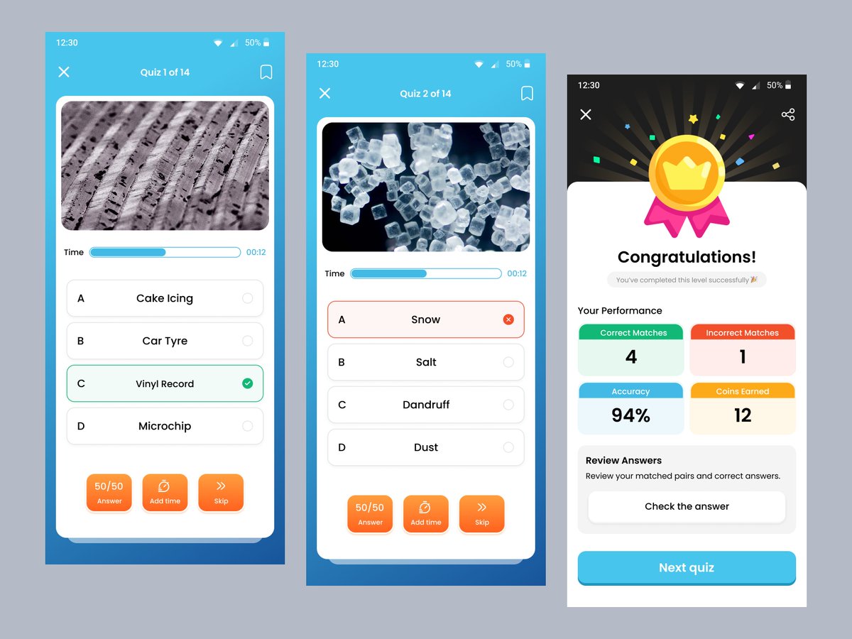 akshayuiux's tweet photo. Excited to share a recently completed mobile app UI/UX project.

Focused on designing a clean and engaging rewards experience with leaderboards, quizzes, achievements, and daily challenges. https://t.co/wKsGgjypfS