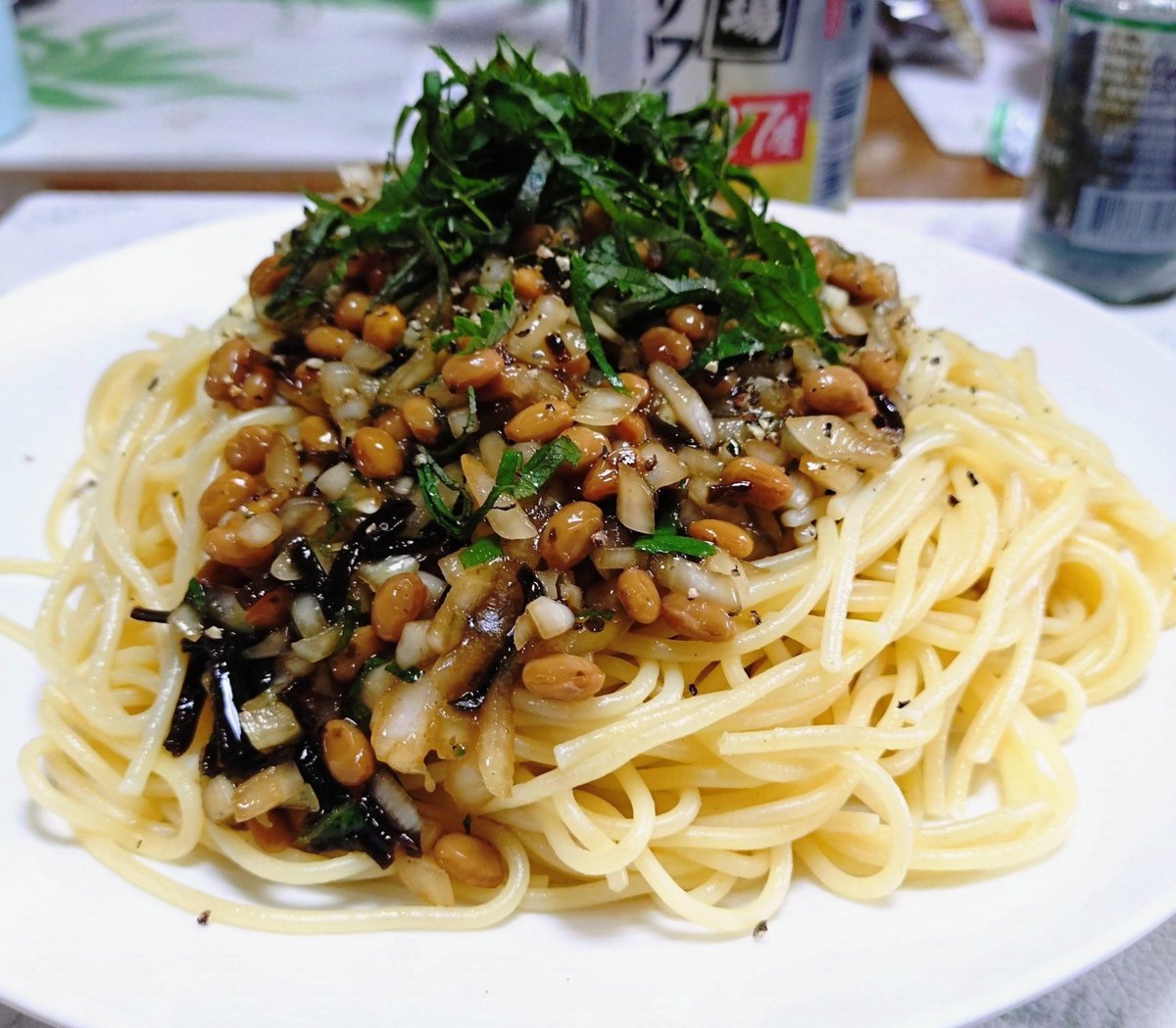 toshibotan's tweet photo. 夏バテ〜⋆⸜🐹⸝‍⋆
納豆パスタ作って食べました😍
水分摂って熱中症に気をつけて下さいね〜⋆⸜🐹⸝‍⋆ https://t.co/4shWTePoha