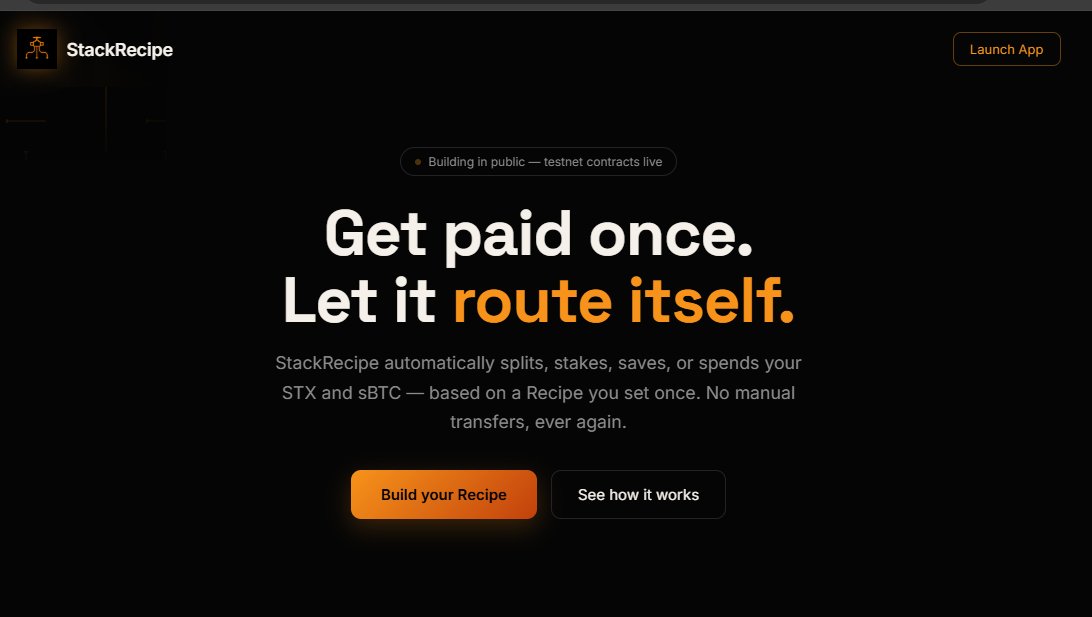 StackRecipe tweet picture