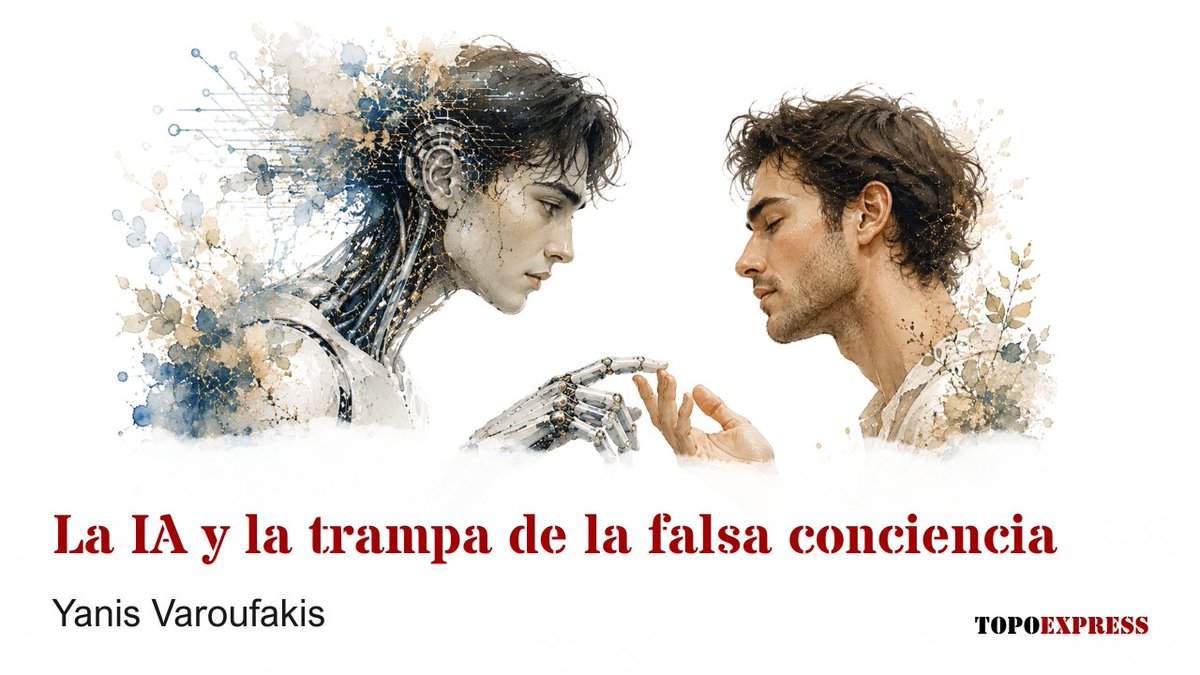 Viejo_Topo's tweet photo. Atribuir rasgos humanos a los chatbots empodera a los tecnócratas. «Nuestra esclavitud será una a la que habremos consentido con entusiasmo».
✍🏻 Yanis Varoufakis
🗞️ El Topo Express
https://t.co/EKhzCohjrh
#ElViejoTopo #TopoExpress #Sociedad #Pensamiento #InteligenciaArtificial