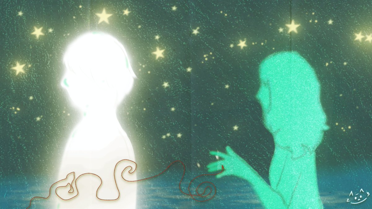 icecioffee's tweet photo. Bathed in the same starlight, yet worlds apart. The threads of fate were tangled, not connected. This is the beautiful, painful realization that our stories were never meant to intertwine. 

#ilustration #digitalart https://t.co/RxPZeqyXNL