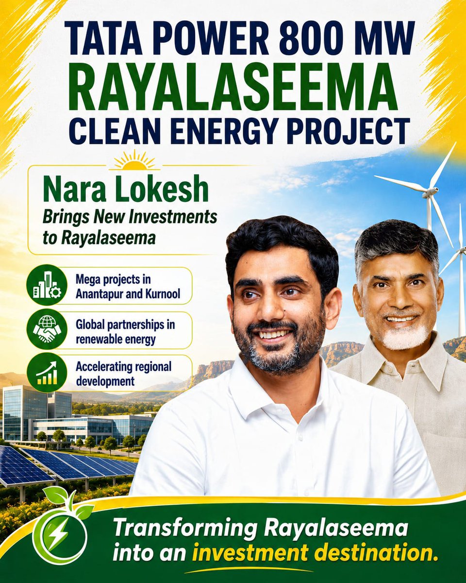 Haider69450's tweet photo. Andhra Pradesh continues to move forward with projects that support both economic progress and environmental responsibility. #TATAPowersAP
https://t.co/YBDTJOp39a