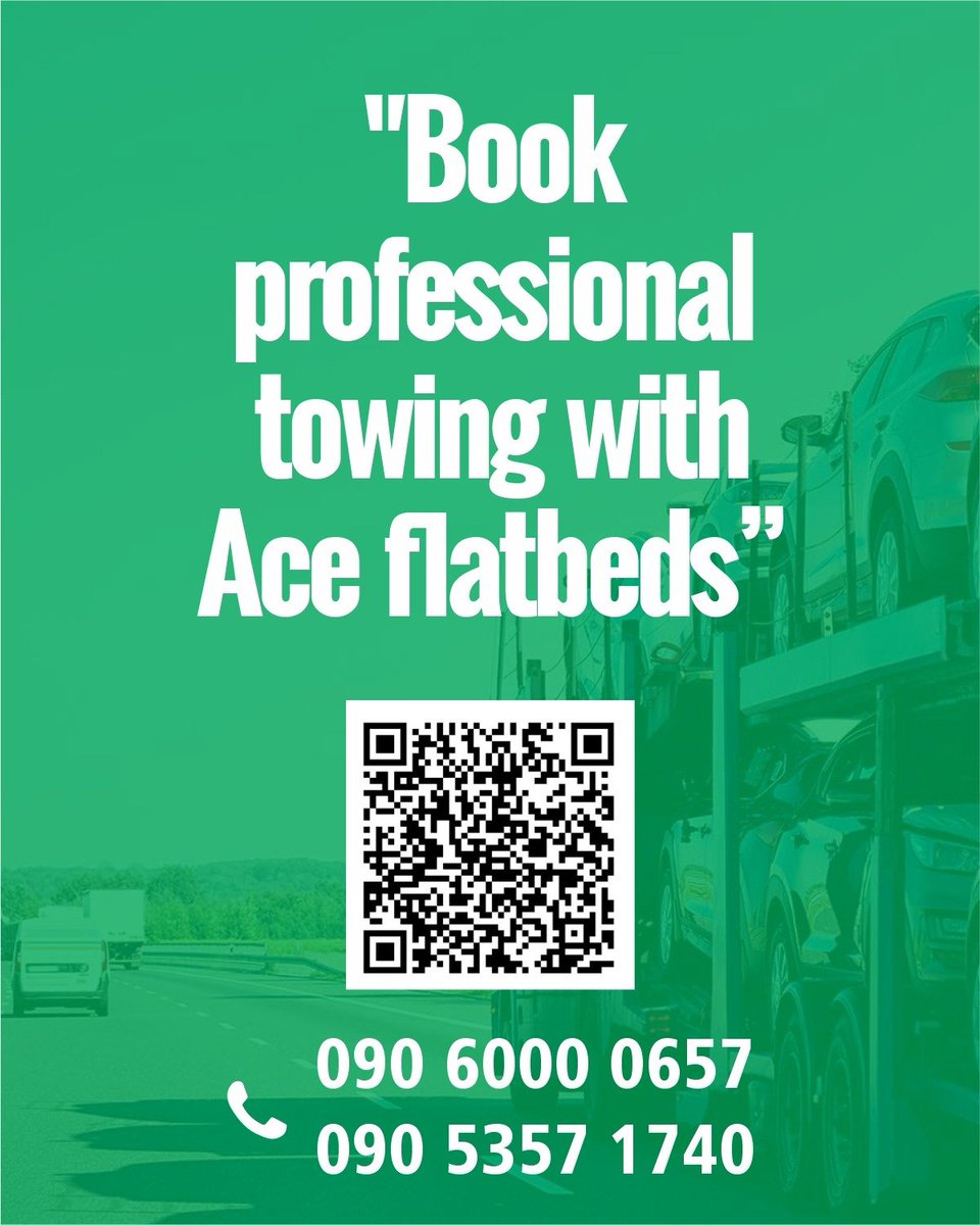 aceRecovery_ng's tweet photo. "Myth busted 🚛 Flatbed towing means your car never touches the road — no drag, no wear, no damage. Book professional towing with Ace flatbeds today. #TowingMythsBusted #AceTowing #FlatbedTowing" https://t.co/jsoMbXEGlm
