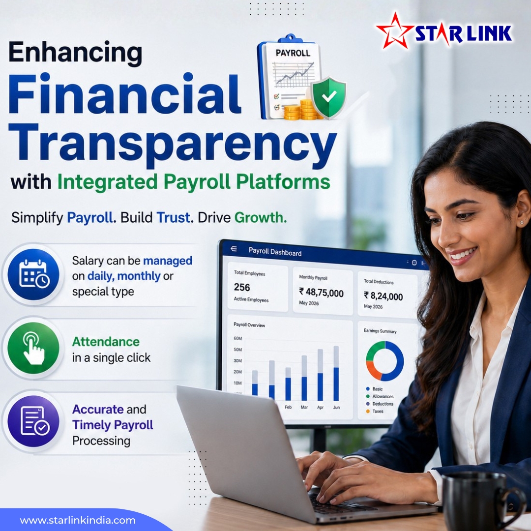 starlinkindia's tweet photo. Payroll made simple.
✔️ Flexible Salary Management
✔️ Attendance Integration
✔️ Accurate Payroll Processing
Enhance financial transparency and streamline your payroll operations with Starlink.
https://t.co/aME5sYO9Jo
#Payroll #BusinessGrowth #FinancialTransparency #Starlink https://t.co/nd26EgAfD7