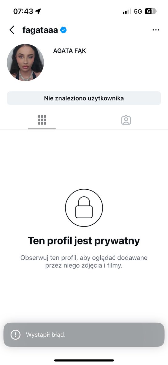 fabrrita's tweet photo. szpagacie zablokowali konto na ig⁉️ #fagata #instagram #drama https://t.co/jgPMFKIejQ