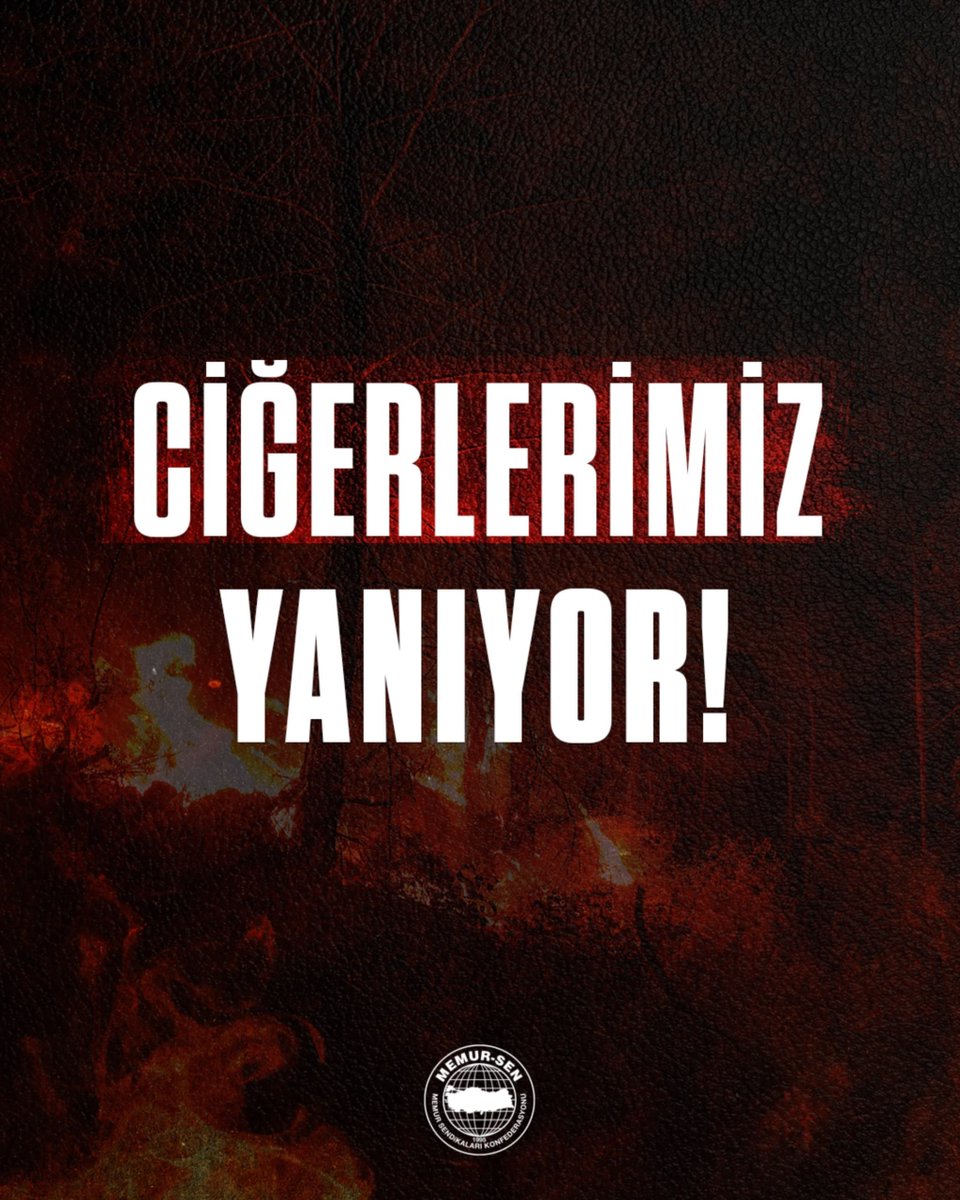 MemurSenKonf's tweet photo. Türkiye’nin pek çok bölgesinde devam eden orman yangınları yüreğimizi yakıyor.

Yeşil Vatan’ımızı korumak için canla başla mücadele eden tüm orman kahramanlarımıza, itfaiye ekiplerimize, kamu görevlilerimize ve gönüllülerimize kolaylıklar diliyor; yangınlardan etkilenen vatandaşlarımıza geçmiş olsun temennilerimizi iletiyoruz. 

Bu zorlu süreçte en büyük sorumluluk hepimize düşüyor. En küçük bir ihmal, telafisi mümkün olmayan acılara ve büyük kayıplara yol açabilir.

Lütfen ormanlık alanlarda ateş yakmayalım, sigara izmariti atmayalım, yangına sebebiyet verebilecek her türlü davranıştan kaçınalım ve en küçük duman ya da yangın belirtisini vakit kaybetmeden 112 Acil Çağrı Merkezi’ne bildirelim.

Yeşil Vatan hepimizin emaneti. Bir kıvılcımın felakete dönüşmesine izin vermeyelim.

#YeşilVatan #OrmanYangını #GeçmişOlsunTürkiye