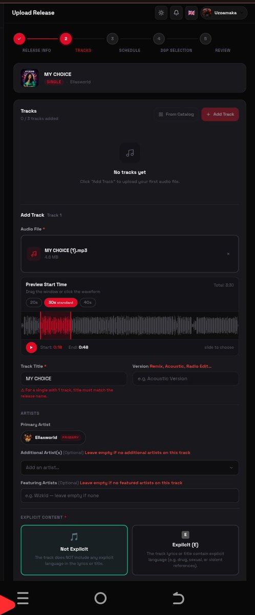 Ellasworld01's tweet photo. Dear @InterSpaceGroup 
You guys should attend to me, I am not finding this funny. I subscribed yesterday and I haven't been able to upload any song. You keep telling me release not found, this is not funny, am being frustrated here, please kindly refund my money https://t.co/opUvcnxkLA